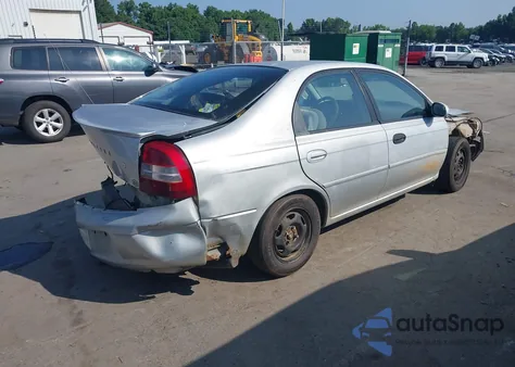 2001 Kia Spectra Gs/Gsx из США, поврежденный, VIN KNAFB161615018837